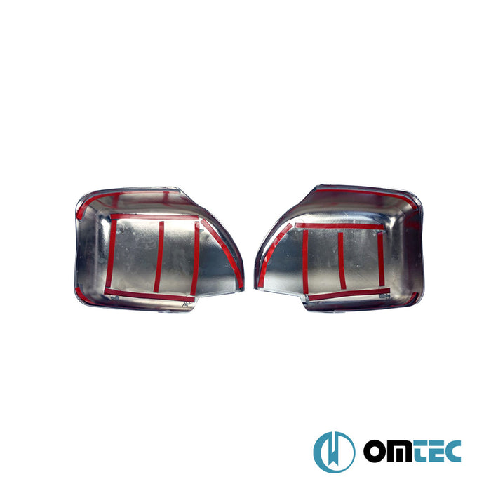 Mirror Cover 2 Pcs. S.Steel (Gloss) - Toyota Land Cruiser Prado - SUV J150 - (2009 - )