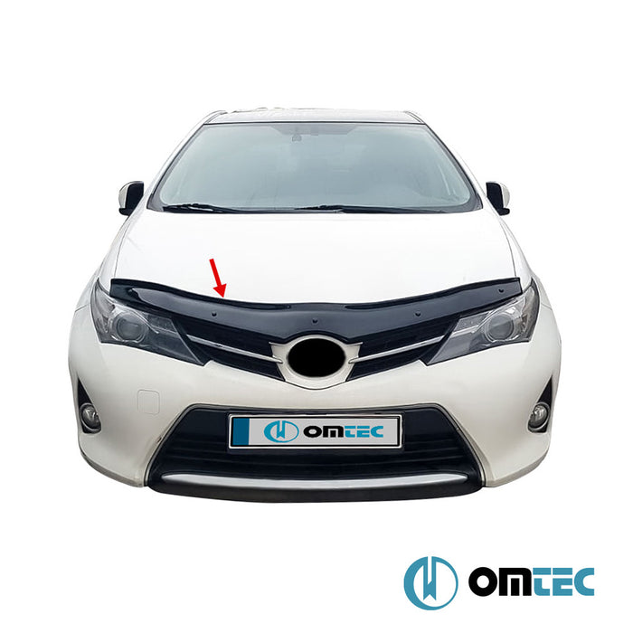 Bonnet Deflector (Black) ABS - Toyota Auris - HB 5D E180 - (2012 - 2018)