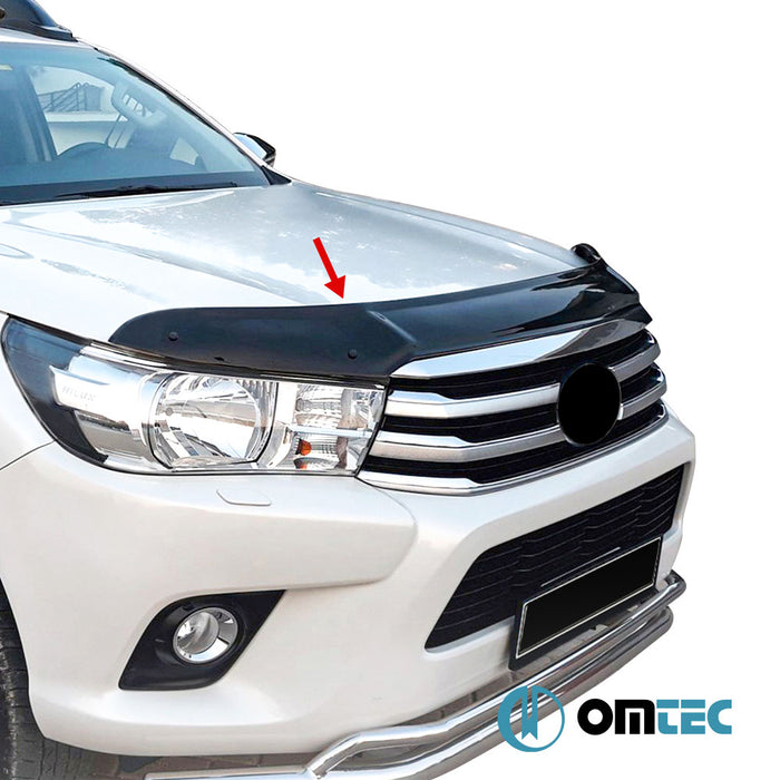 Kaput Rüzgarlığı (Siyah) ABS - Toyota Hilux - PK AN120 - (2015 - )