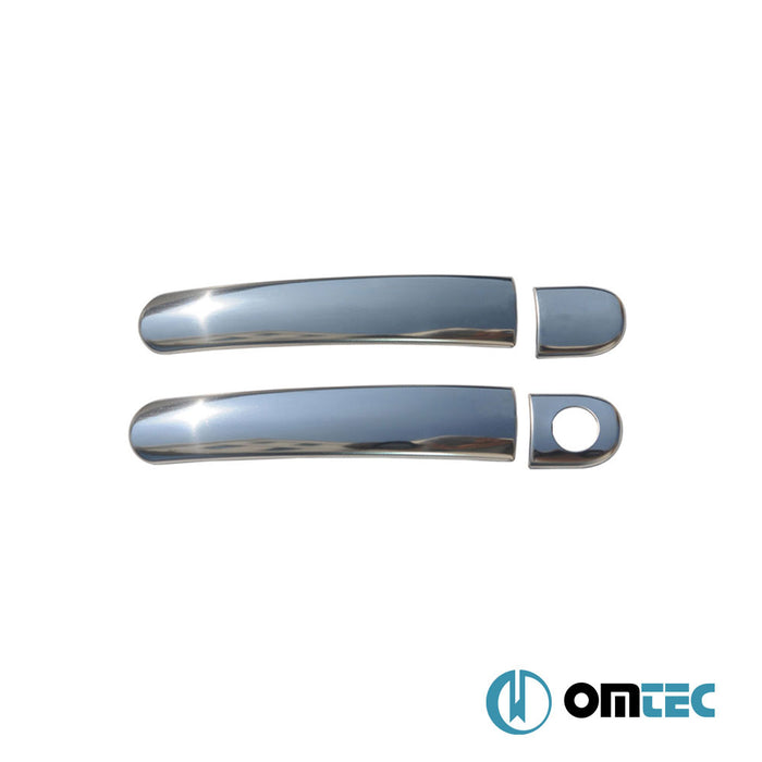 Deco Door Handle Cover 2 Door 4 Pcs. (H1) S.Steel (Gloss) - Seat Leon - HB 3D 1M - (1998 - 2005)