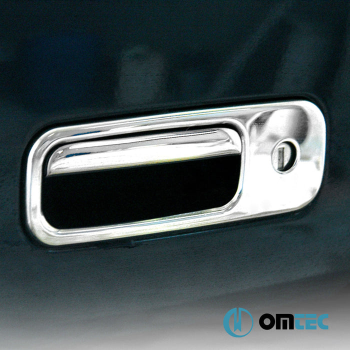 Trunk Door Handle Cover 2 Pcs. S.Steel (Gloss) - Volkswagen Caddy - MVN 2K PRE-FL - (2003 - 2010)