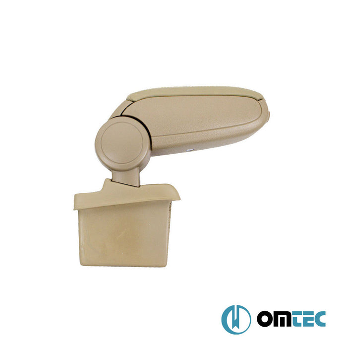 Armrest Box V1 (Leatherette+Vacuum Adapter) Beige - Volkswagen Golf - HB 5D Mk5 - (2003 - 2009)