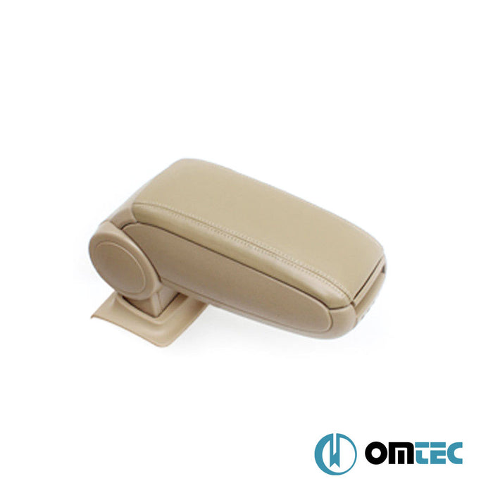 Armrest Box V1 (Leatherette+Vacuum Adapter) Beige - Volkswagen Golf - HB 5D Mk5 - (2003 - 2009)