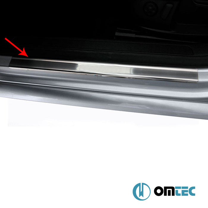 Line Door Sill Cover 4 Pcs. S.Steel (Gloss) - Volkswagen Passat - SD 3C(B6) - (2005 - 2010)