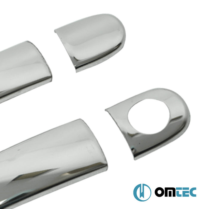 Door Handle Cover 2 Door 5 Pcs. (H1) S.Steel (Gloss) - Volkswagen Eos - CV 1F7/1F8 - (2006 - 2015)