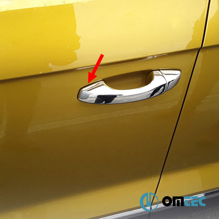 Poignée de porte - Caches chromés en inox (Brillant) - 4 Portes 8 Pcs - Skoda Yeti - SUV 5L - (2010 - 2017)