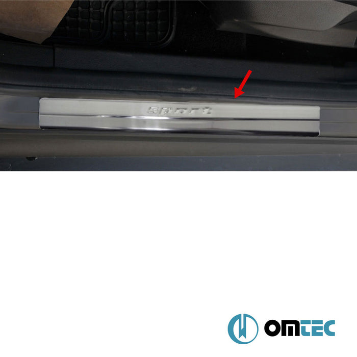 Sport Door Sill Cover 4 Pcs. S.Steel (Gloss) - Ford Mondeo - SD II - (2001 - 2007)