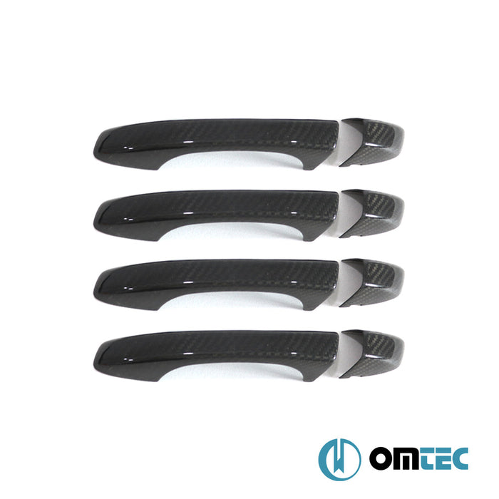 Door Handle Cover 4 Door 8 Pcs.(Carbon) (Without Sensor) (Ambition) - Skoda Scala - HB 5D I - (2019 - )