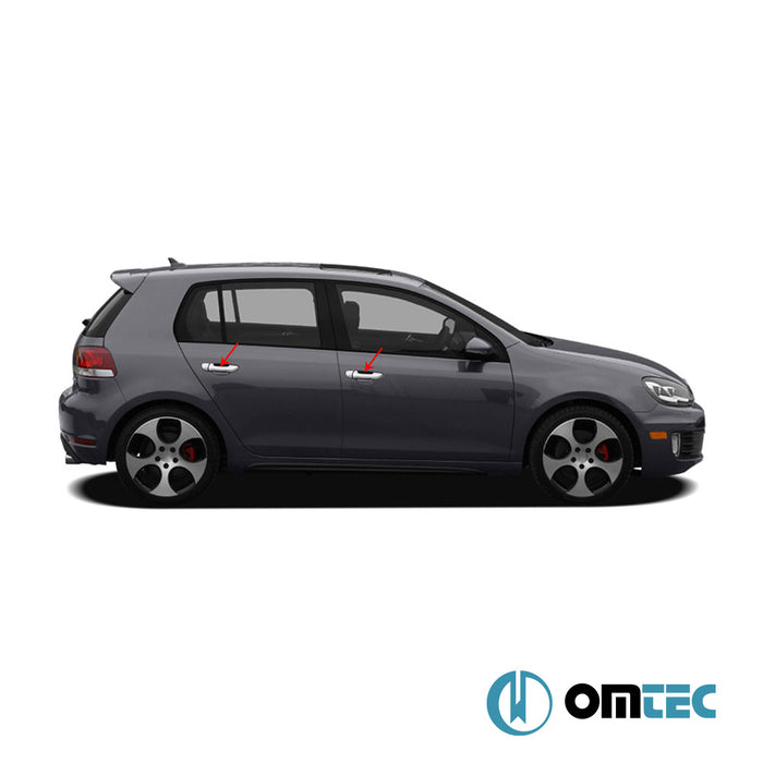 Kapı Kolu 4 Kapı 8 Prç. P.Çelik (Parlak) - Volkswagen Golf - HB 5D Mk6 - (2009 - 2013)