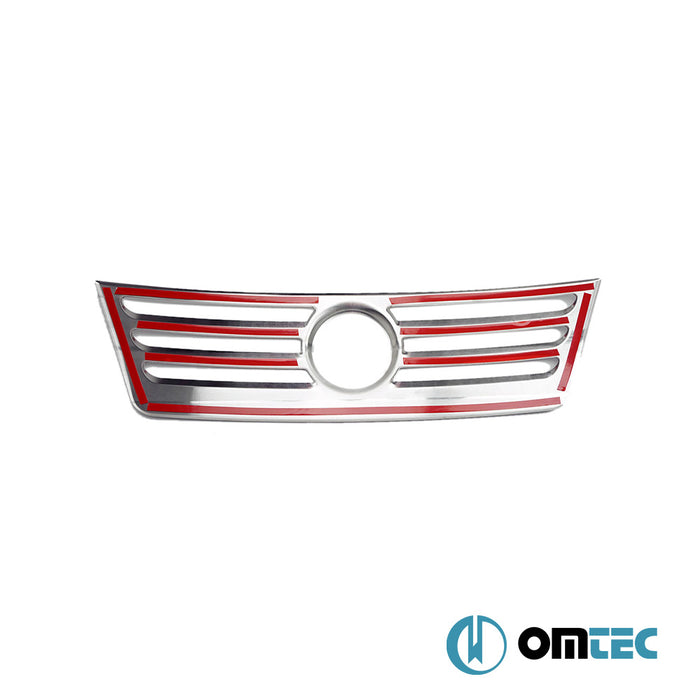 Grille de calandre - Baguette chromée en inox (Brillant) (Formée) - Volkswagen Caddy - MVN 2K PRE-FL - (2003 - 2010)