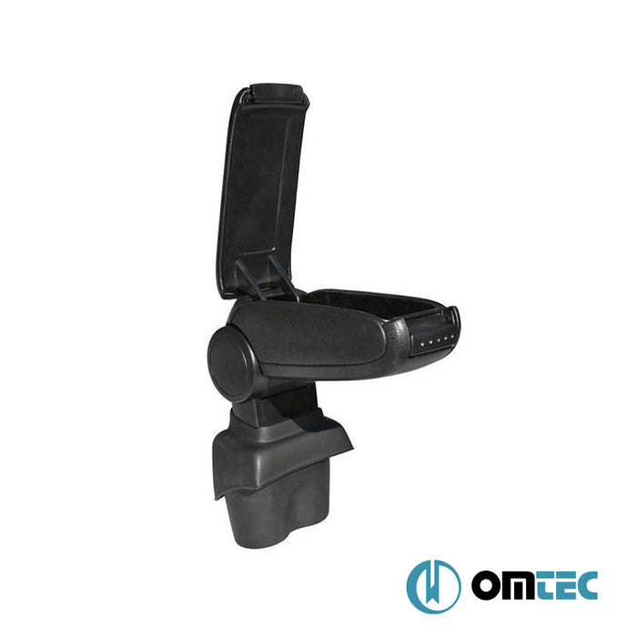 Armrest Box V1 (Leatherette+ABS Adapter) Black - Volkswagen Caddy - MVN 2K - (2003 - 2020)