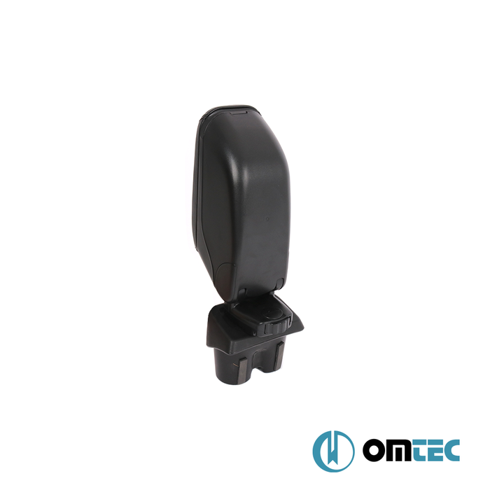 Armrest Box (Leatherette+Sliding+ABS Adapter) Black - Volkswagen Touran - MPV 1T - (2003 - 2015)