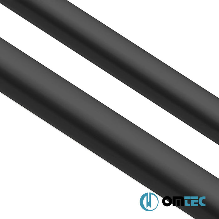 Roof Rails (Elegance) Black Powder Coated 2 pcs. Alu. (L1) - Volkswagen Caddy - MVN 2K FL II - (2015 - 2020)