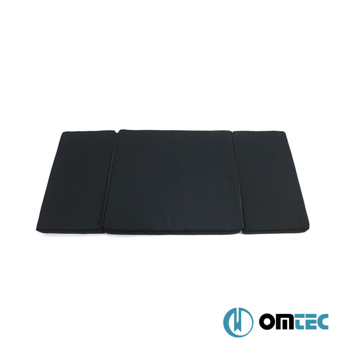 Matelas de Cabine Pliable (Noir) 1 Pc. Conduite à gauche (6 cm Mousse/22 Densité/ 1.8 cm MDF) - Volkswagen T4 Caravelle - VAN T4 - (1990 - 2003)