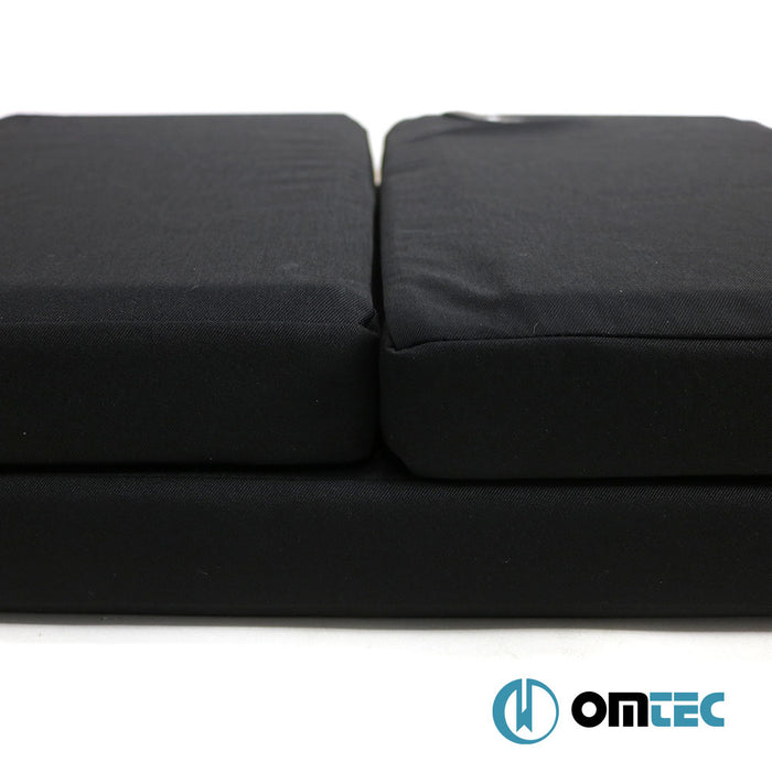 Foldable Front Cab Camper Mattress (Black) 1 Pcs. LHD (6 cm Foam/22 Density/1.8 cm MDF) - Volkswagen T4 Transporter - VAN T4 - (1990 - 2003)