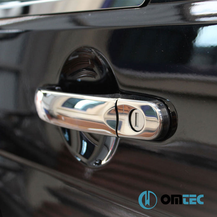 Door Handle Cover 3 Door 6 Pcs. (H1) S.Steel (Gloss) - Volkswagen T5 Transporter - VAN T5 - (2003 - 2015)