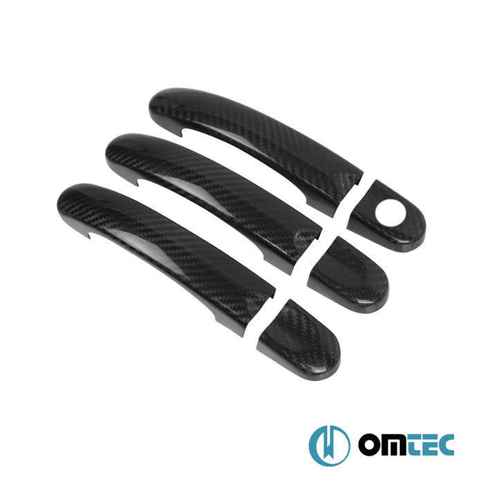 Door Handle Cover 3 Door 6 Pcs. (H1) (Carbon) - Volkswagen T5 Transporter - VAN T5 - (2003 - 2015)