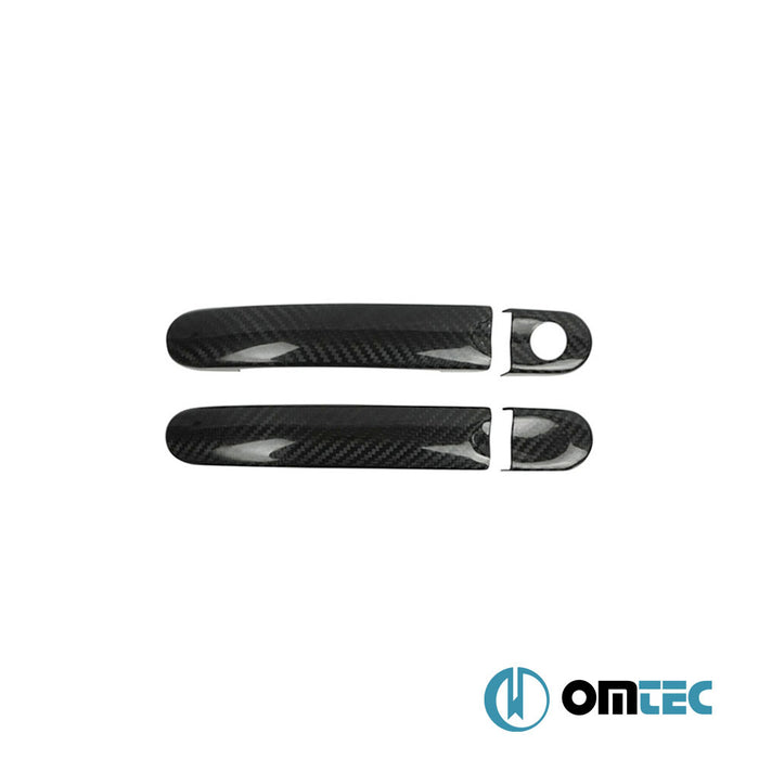 Door Handle Cover 2 Door 4 Pcs. (H1) (Carbon) - Volkswagen T6 Caravelle - VAN T6 - (2015 - 2022)