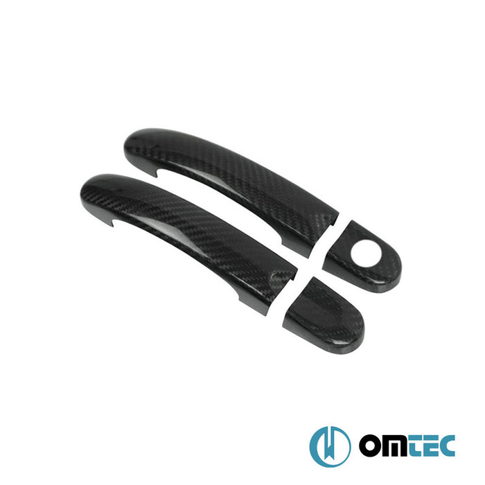 Door Handle Cover 2 Door 4 Pcs. (H1) (Carbon) - Volkswagen T6 Caravelle - VAN T6 - (2015 - 2022)