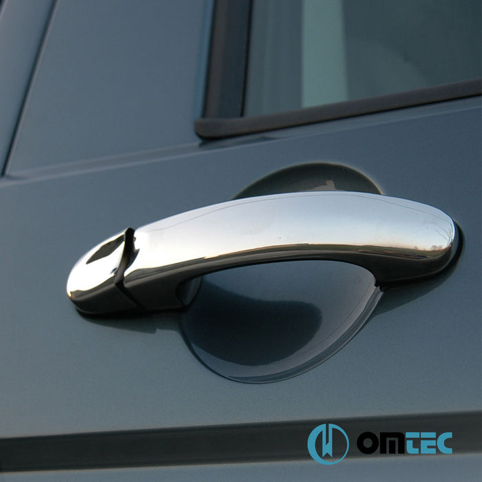 Deco Door Handle Cover 4 Door 8 Pcs. (H1) S.Steel (Gloss) - Volkswagen T6 Transporter - VAN T6 - (2015 - 2022)