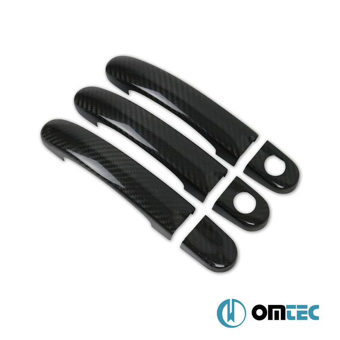 Door Handle Cover 3 Door 6 Pcs. (H2) (Carbon) - Volkswagen T5 Caravelle - VAN T5 - (2003 - 2015)