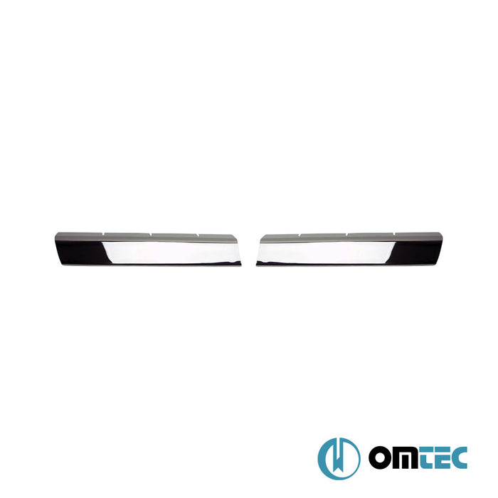 Front Grill 2 Pcs. S.Steel (Gloss) - Volkswagen T5 Transporter - VAN T5 PRE-FL - (2003 - 2010)