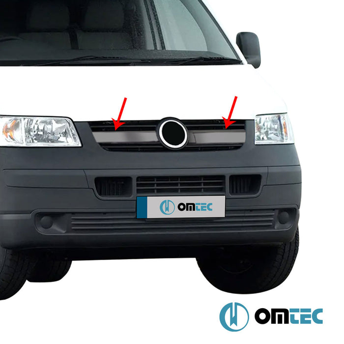 Ön Panjur (Trendline) 2 Prç. P.Çelik (Siyah) - Volkswagen T5 Transporter - VAN T5 PRE-FL - (2003 - 2010)