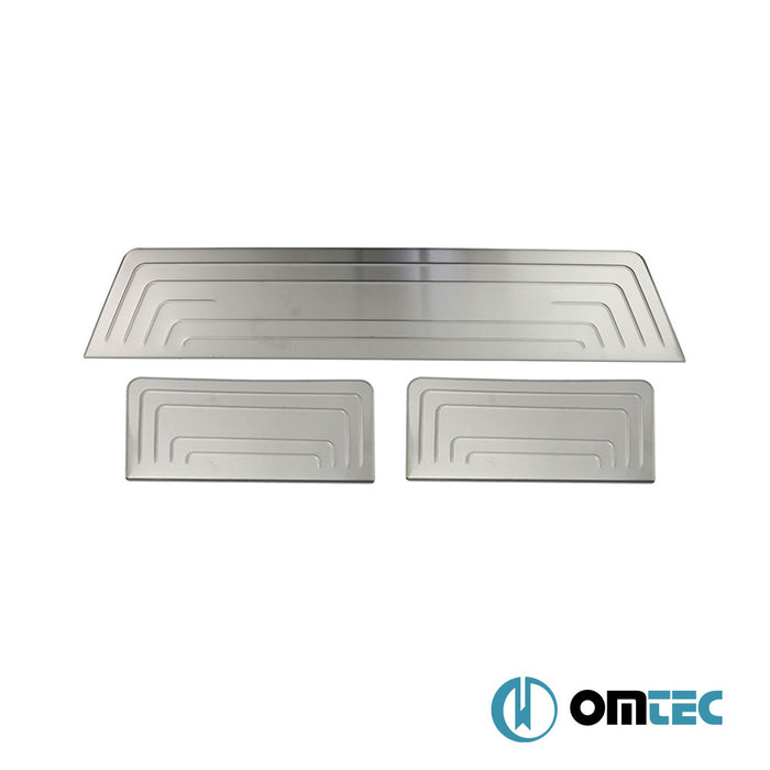 Norm Door Sill Cover 3 Pcs. S.Steel (Brushed) - Volkswagen T5 Caravelle - VAN T5 - (2003 - 2015)