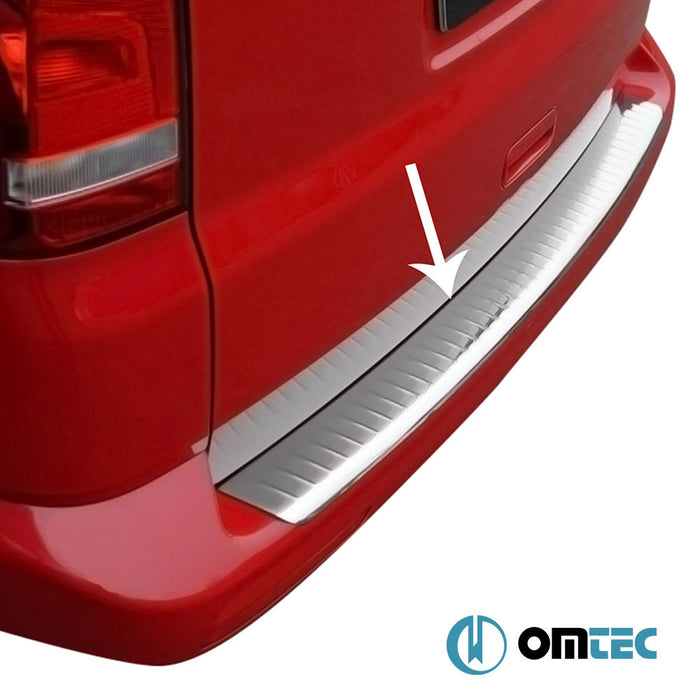 Rear Bumper Sill Cover S.Steel (Gloss) - Volkswagen T5 Caravelle - VAN T5 - (2003 - 2015)