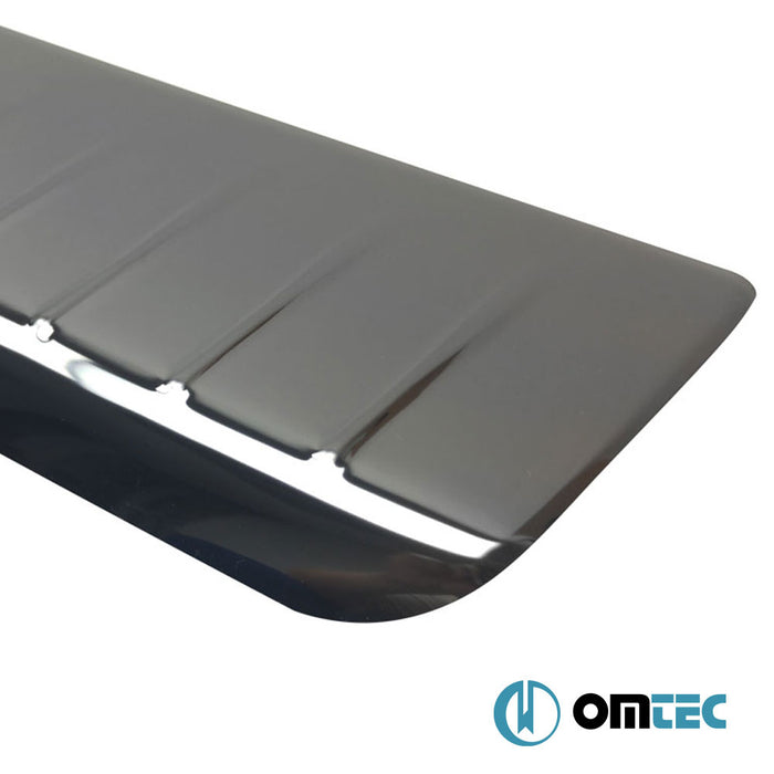 Rear Bumper Sill Cover S.Steel (Black Chrome) - Volkswagen T5 Caravelle - VAN T5 - (2003 - 2015)