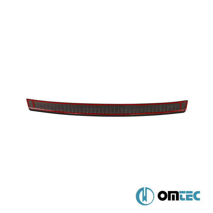 Rear Bumper Sill Cover (Carbon-Red) - Volkswagen T5 Caravelle - VAN T5 - (2003 - 2015)