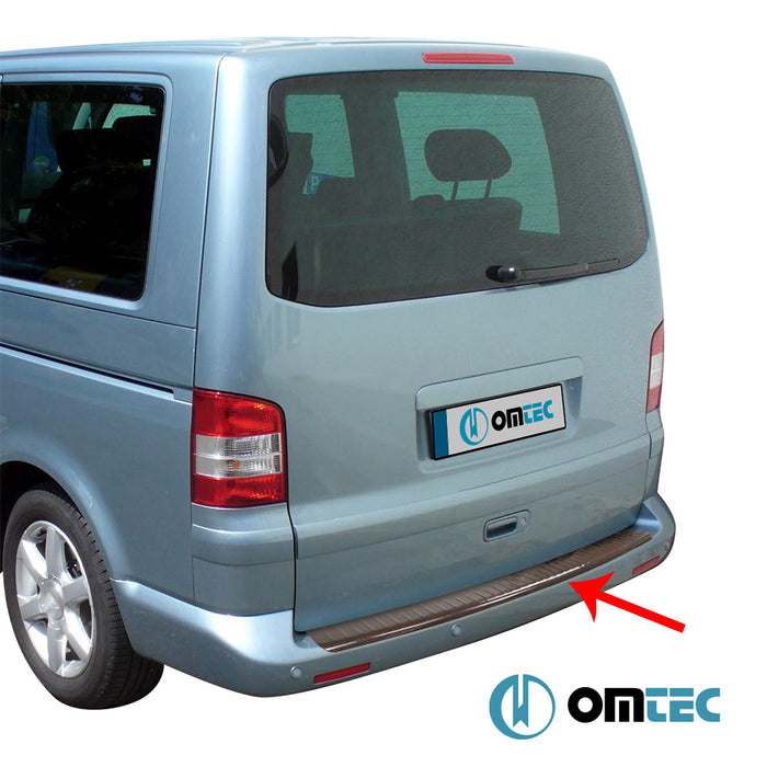 Arka Tampon Eşiği (Karbon-Kırmızı) - Volkswagen T5 Transporter - VAN T5 - (2003 - 2015)