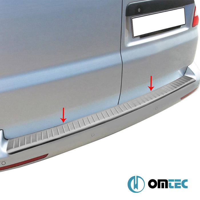 Rear Bumper Sill Cover S.Steel (Brushed) - Volkswagen T5 Caravelle - VAN T5 - (2003 - 2015)