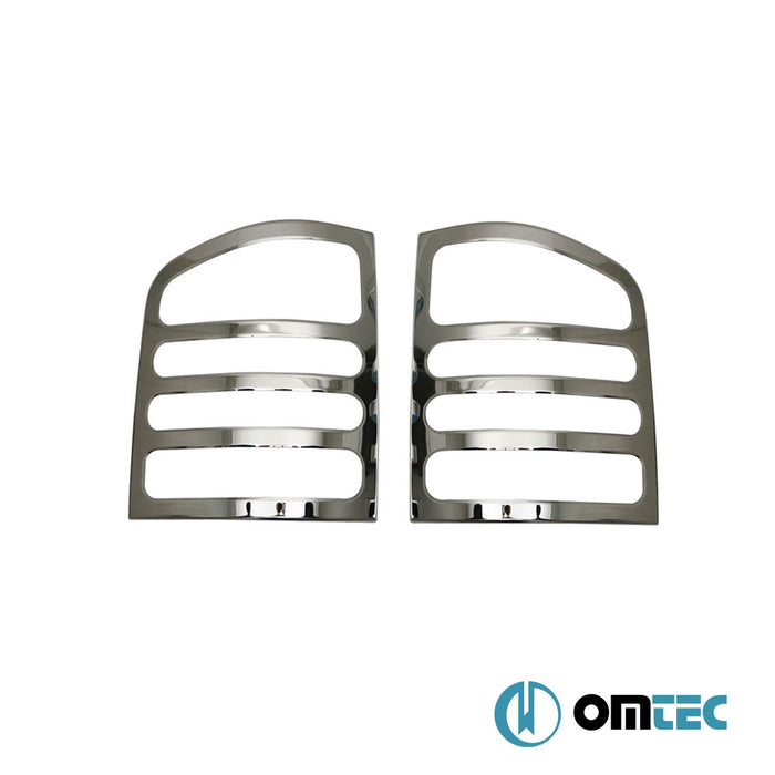 Break Light Frame 2 Pcs. S.Steel (Gloss) - Volkswagen T5 Caravelle - VAN T5 - (2003 - 2015)