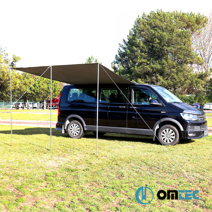 Sun Canopy Awning Tent (Gray-L1/L2) - Volkswagen T5 Caravelle - VAN T5 - (2003 - 2015)