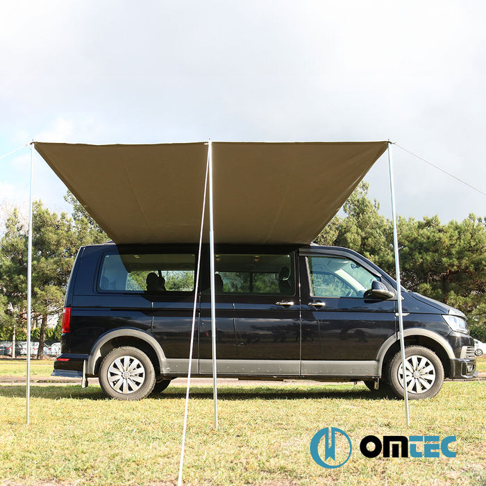 Sun Canopy Awning Tent (Gray-L1/L2) - Volkswagen T5 Caravelle - VAN T5 - (2003 - 2015)