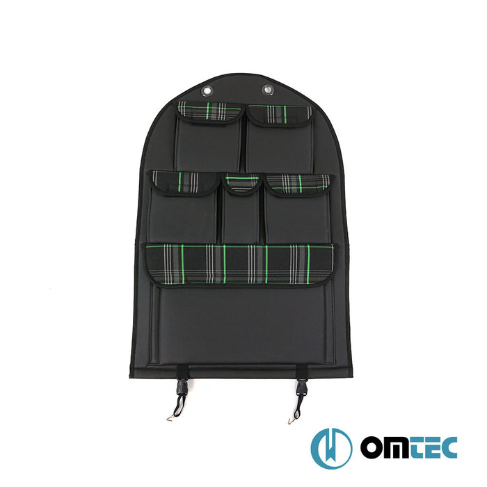 Seat Back Organizer - Tartan Model Green - Volkswagen T5 Multivan - VAN T5 - (2003 - 2015)