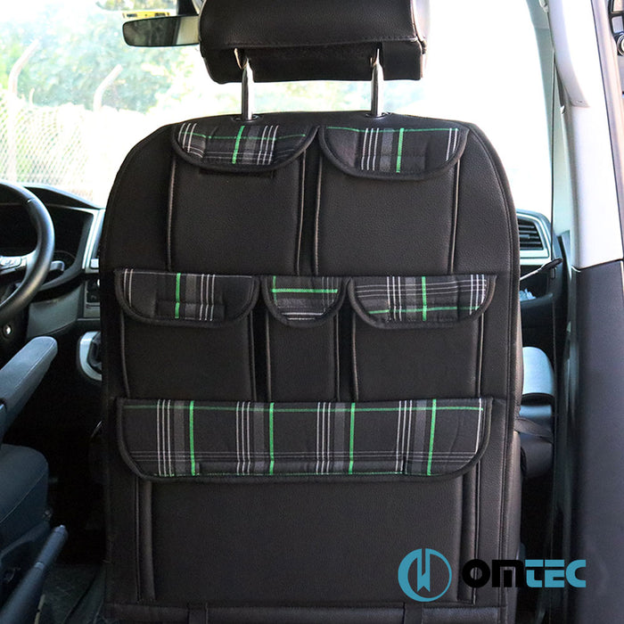 Koltuk Arkası Düzenleyici - Tartan Model Yeşil - Volkswagen T6 Multivan - VAN T6 - (2015 - 2022)