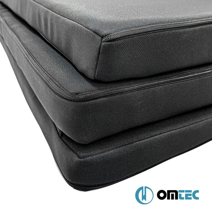 Foldable Rear Mattress (Black) 1 Pcs. (6 cm Foam/18 Density) - Mercedes-Benz Vito Marco Polo - VAN W447 - (2014 - )