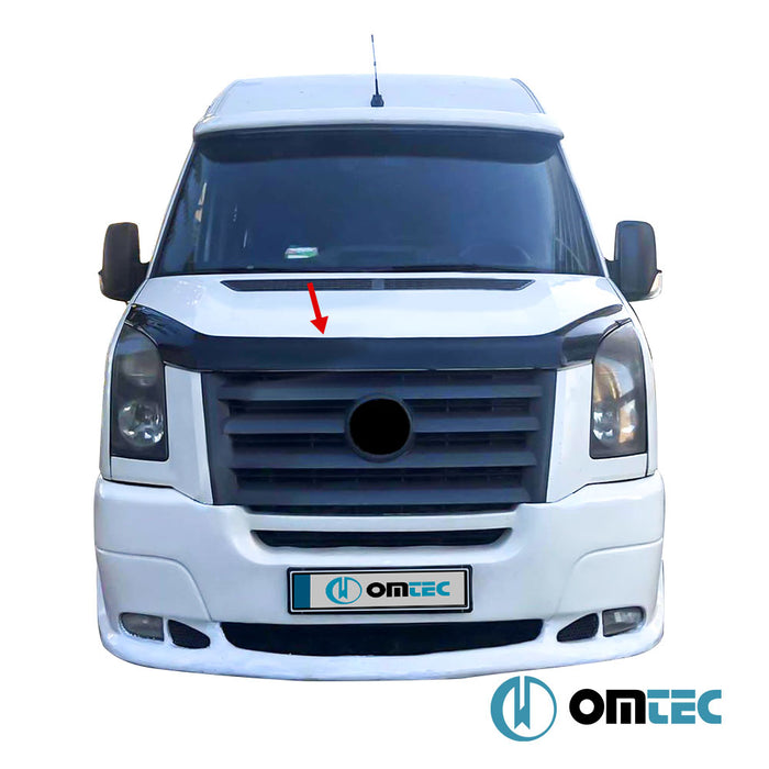 Bonnet Deflector (Black) ABS - Volkswagen Crafter - VAN 2E - (2006 - 2017)