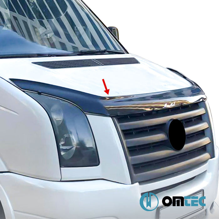 Bonnet Deflector (Black) ABS - Volkswagen Crafter - VAN 2E - (2006 - 2017)