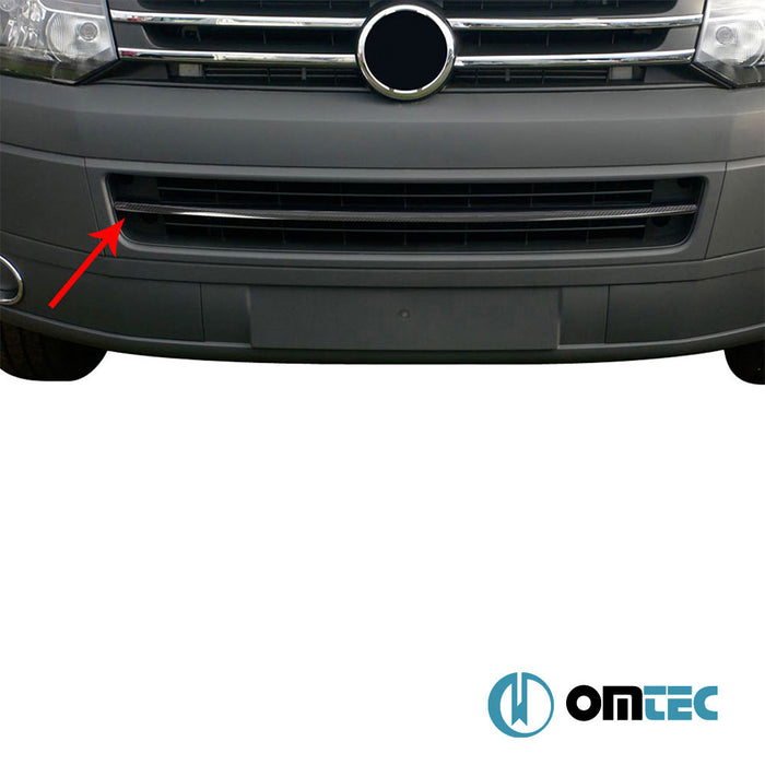 Front Bumper Streamer (Carbon) - Volkswagen T5 Caravelle - VAN T5 FL - (2010 - 2015)