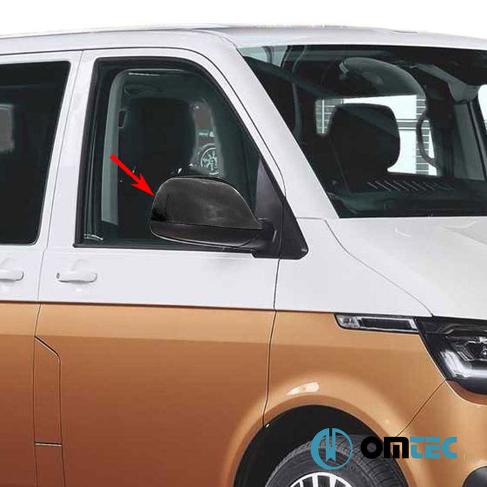 Ayna Kapağı 2 Prç. (Karbon) - Volkswagen T6 Caravelle - VAN T6 - (2015 - 2022)