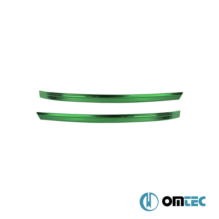 Mirror Trim 2 Pcs. S.Steel (Gloss) (Green) - Volkswagen T5 Transporter - VAN T5 FL - (2010 - 2015)