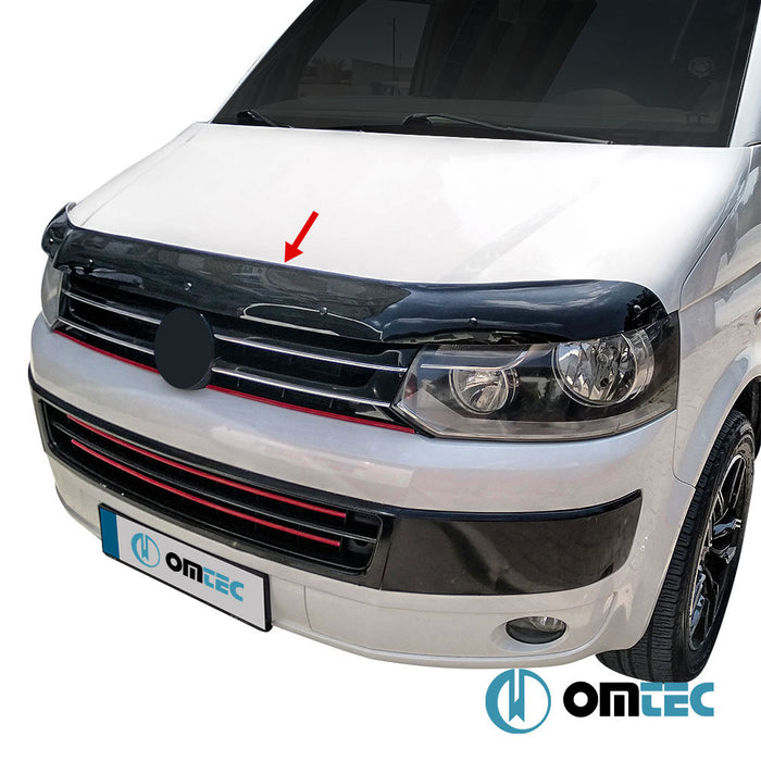 Bonnet Deflector (Black) ABS - Volkswagen T5 Multivan - VAN T5 FL - (2010 - 2015)