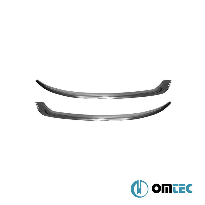 Headlight Sill 2 Pcs. S.Steel (Gloss) - Volkswagen Caddy - MVN 2K FL - (2010 - 2015)