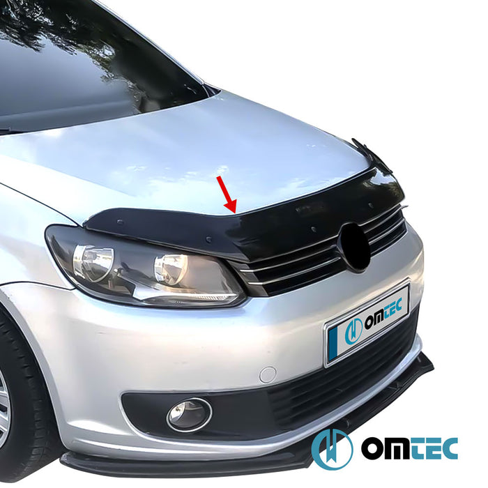 Bonnet Deflector (Black) ABS - Volkswagen Caddy - MVN 2K FL - (2010 - 2015)