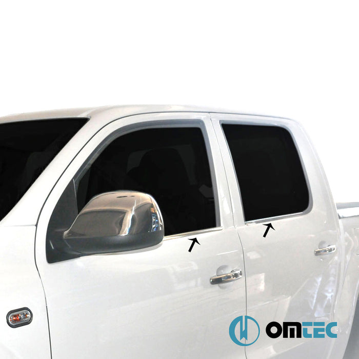 Window Trim Cover 4 Pcs. S.Steel (Gloss) - Volkswagen Amarok - PK 2H - (2010 - 2022)