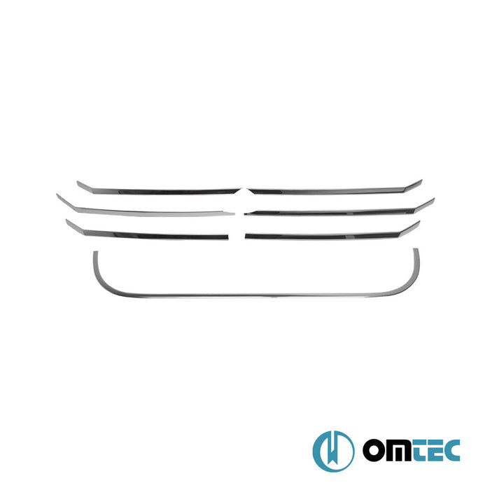 Front Grill 6 Pcs. (Set) S.Steel (Gloss) - Volkswagen Crafter - VAN 2E FL - (2012 - 2017)