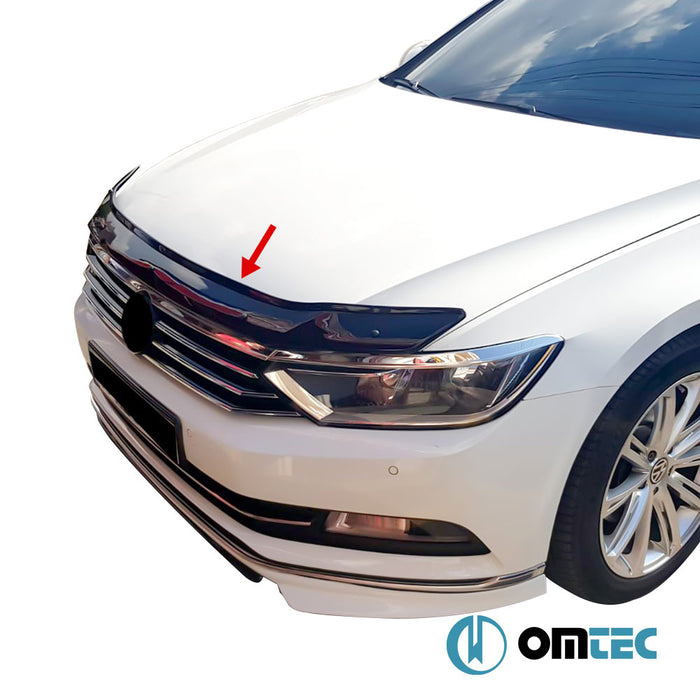 Bonnet Deflector (Black) ABS - Volkswagen Passat - SW 3G(B8) - (2015 - 2019)